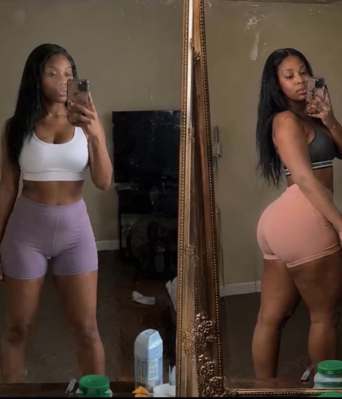 Ray'neisha at her 1 month Journey using Get Thick Products.